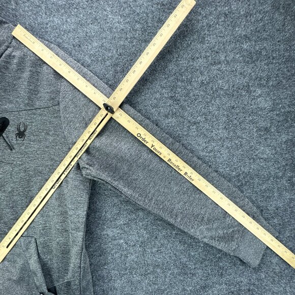 Spyder Jacket Mens Extra Large Gray Full Zip Performance Active‎ Outdoor Hiking - Picture 14 of 15